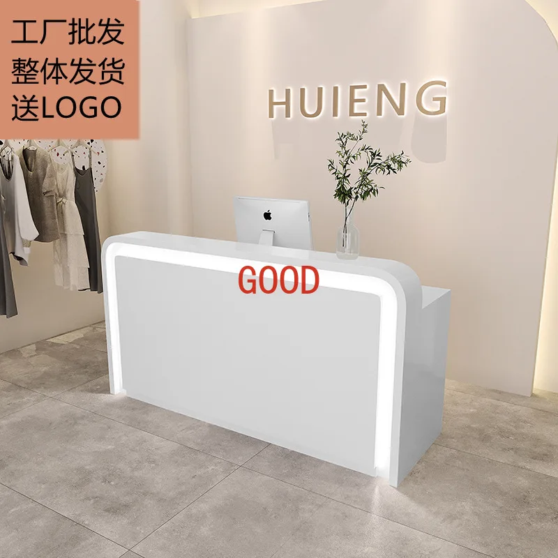 Clothing store bar checkout page Small and simple hair beauty salon Pet front desk Reception table