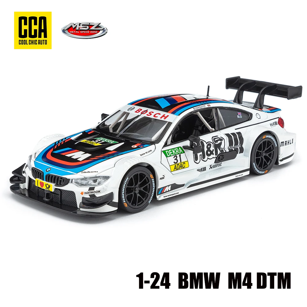 

CCA MSZ 1:24 BMW M4, модель легкосплавного автомобиля, литая под давлением, динамический звук и свет, коллекция игрушек, подарок