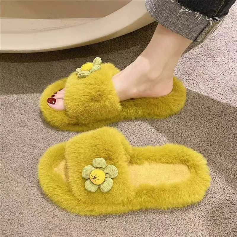 

2026 Winter And Autumn Soft-soled Cotton Plush Slippers For Women Comfortable Warm Fashionable And Relaxing At Home