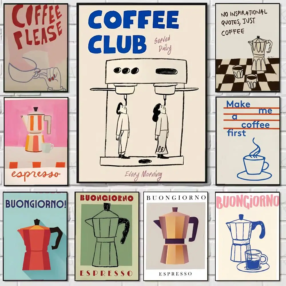 Modern Trendy Retro Vintage Poster Stickers, suitable for game rooms, bedrooms, corridors, home wall art decor, gifts