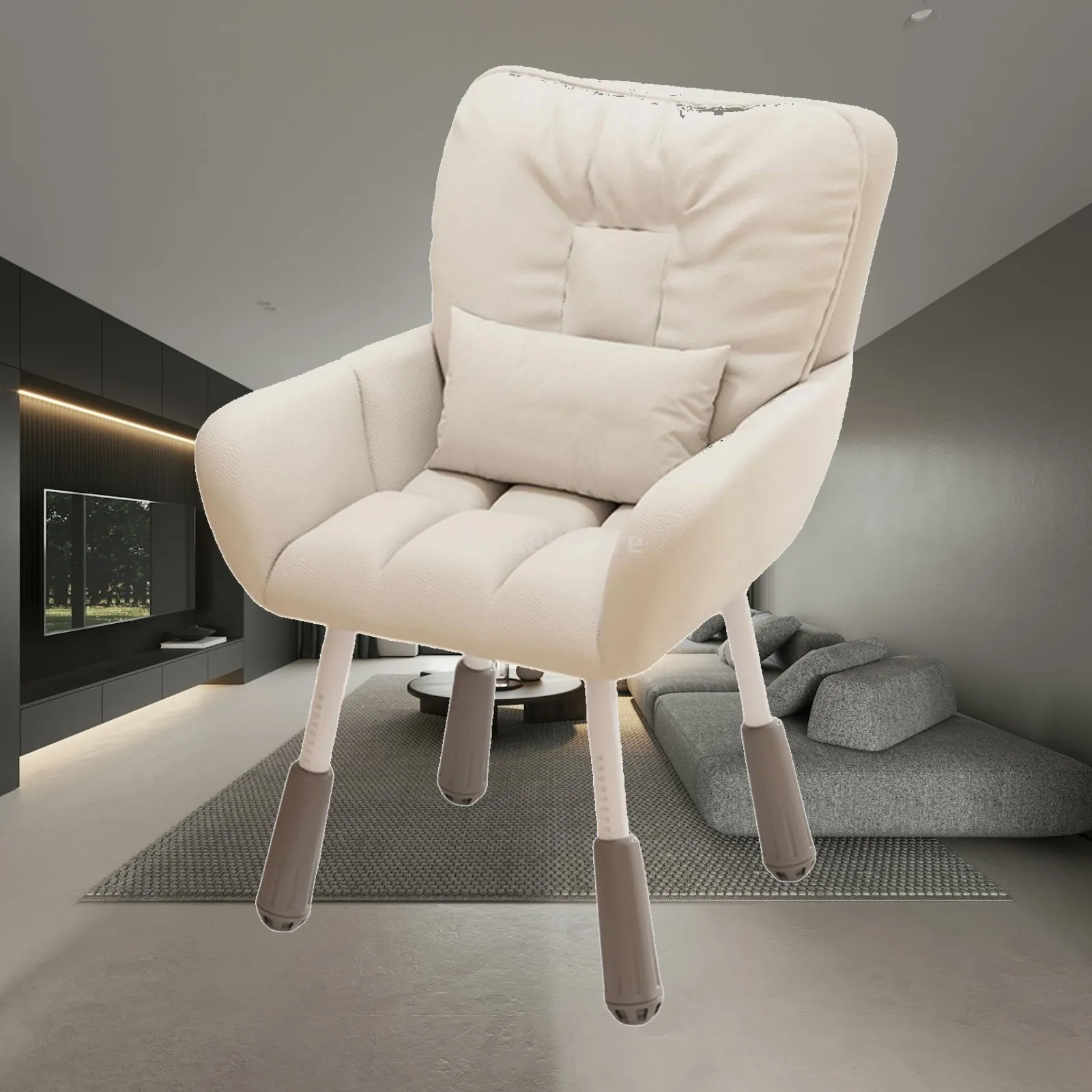 Cadeira de Estudo com Altura Ajustável e Suporte Ergonômico para as Costas, Cadeira de Escritório Infantil em Tecido para Casa e Quarto