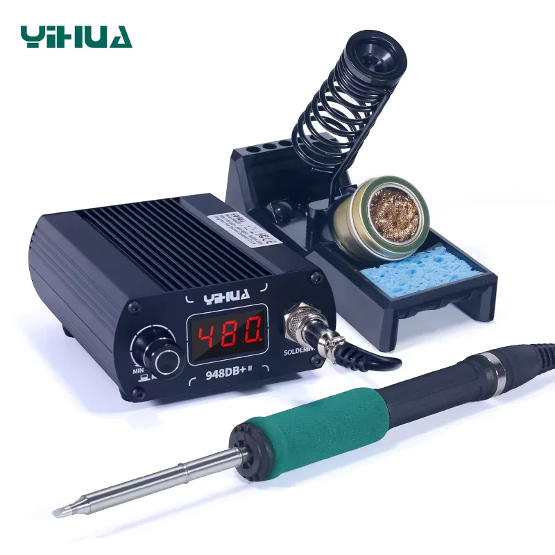 

YIHUA 948DB+-II 110V 240V Soldering Station 75W Quick Heating Soldering Iron Tip T12 Electronic Soldering Iron Station