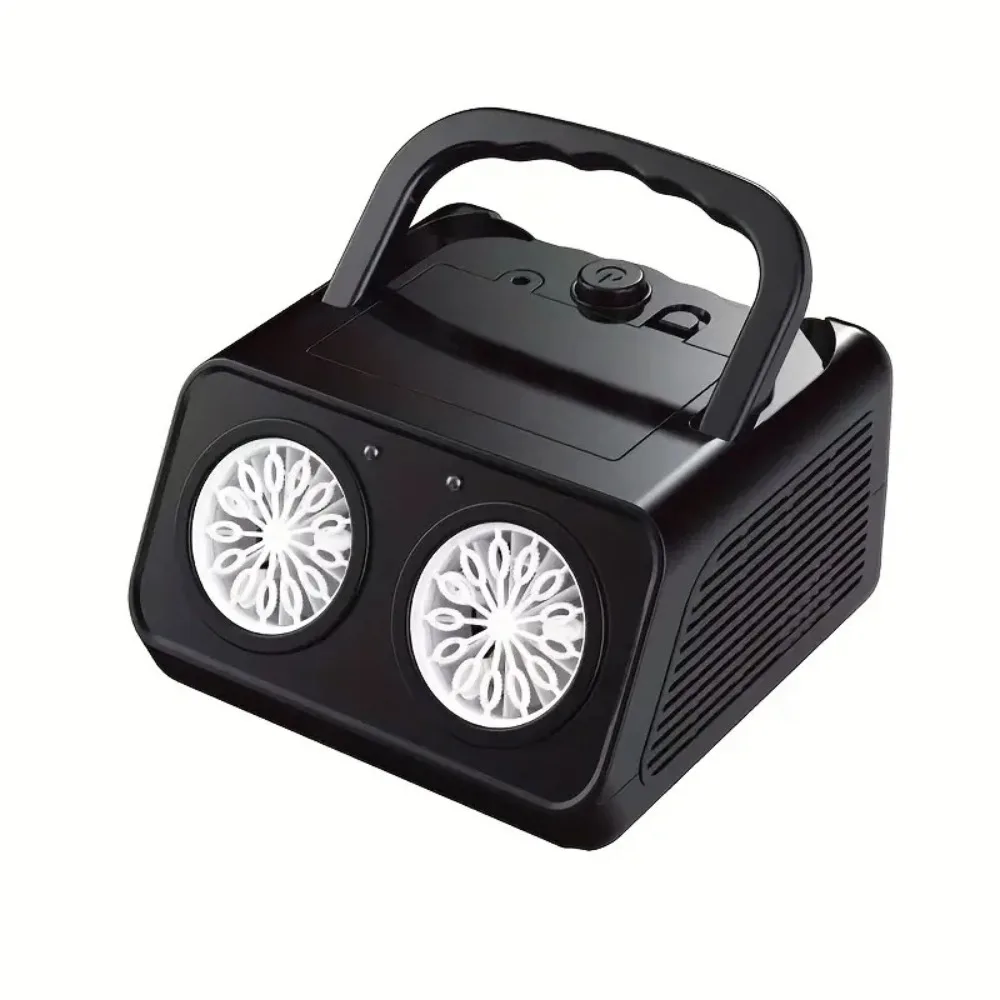 

Fully Automatic Automatic Bubble Machine 26 Holes With 2 Fans Electric Bubble Blower Toys Multi Hole Handheld