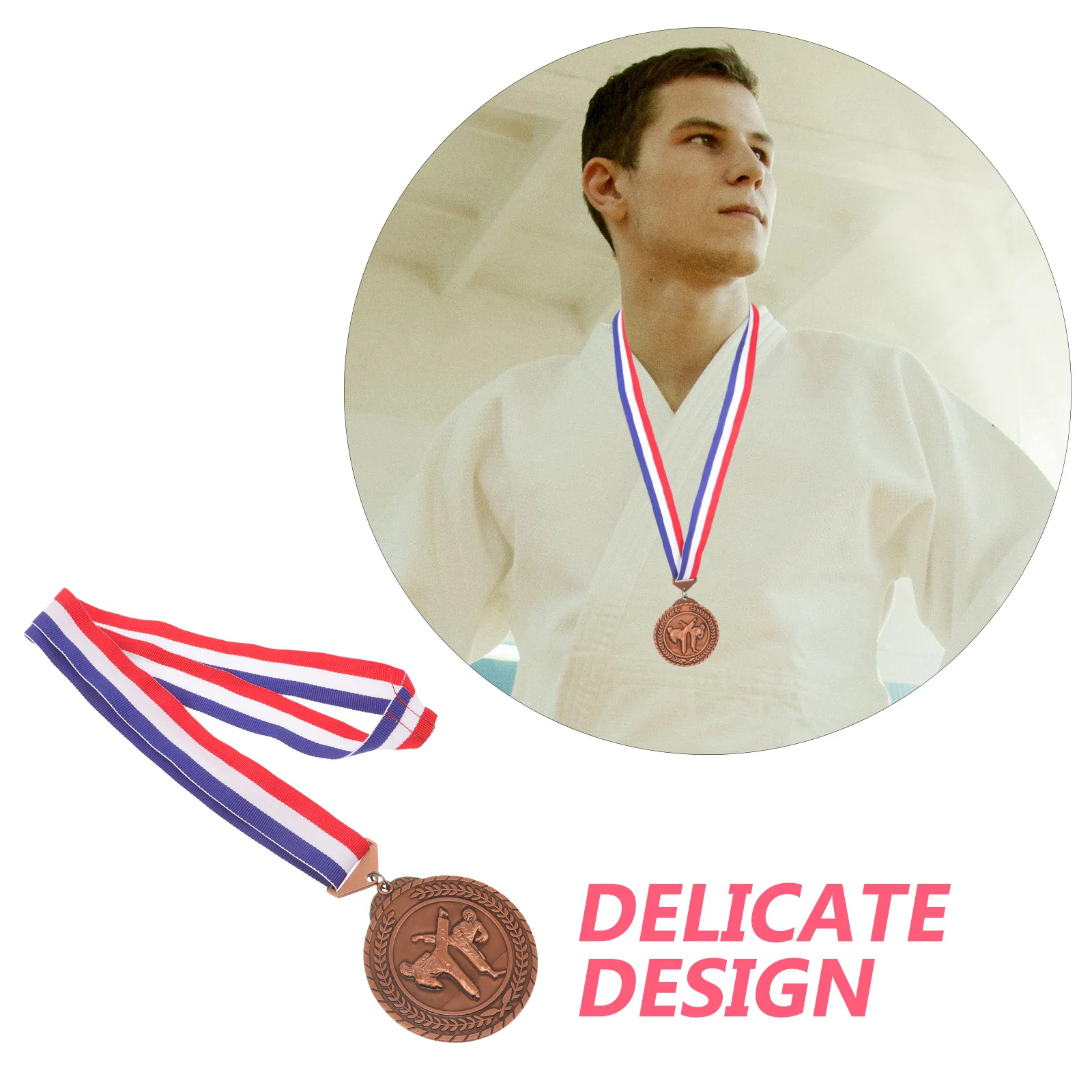 

Metal Medal Competition Award Reusable Portable Zinc Alloy Martial Arts Training Achievement Recognition Decor Item