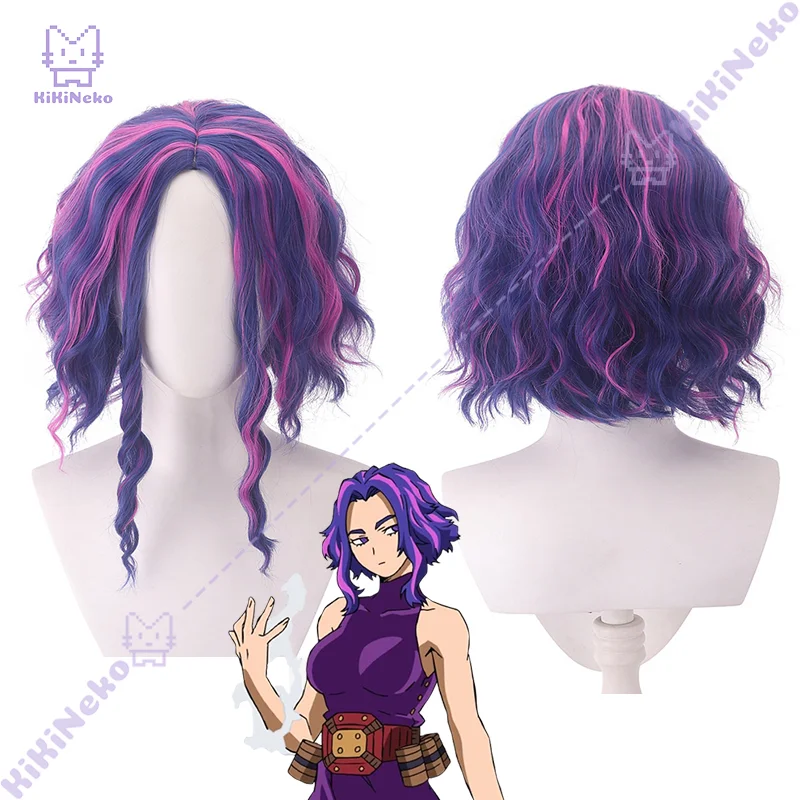 Anime Kaina Tsutsumi Cosplay Wig Kaina Tsutsumi Blue To Purple Gradient Short Hair Cos Hair For Comicon Party Adult Women Men