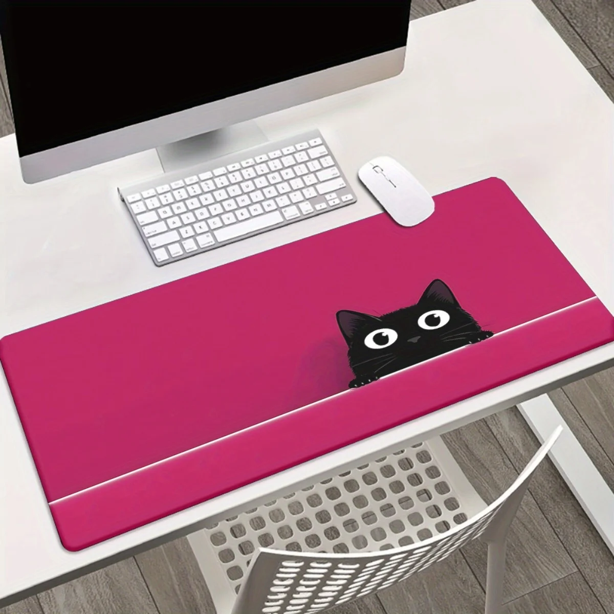 

Comfortable Black Cat high-definition printing multi-functional large mouse pad Office computer player desk pad
