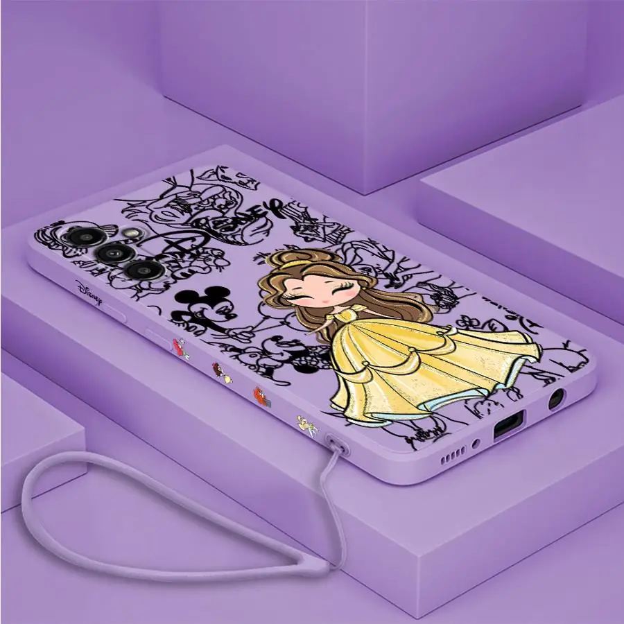 Disney Princess Art Phone Case for Xiaomi Redmi 10 10C 10A 12 12C 13C 8 9 9A 9C 9T K40 Pro K60 Ultra A1 A2 Soft Cover