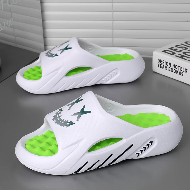 

Summer Non-Slip, Anti-Odor, Massage and Decompression Thick-Soled Slippers for Men, Beach Sandals for Home and Outdoor Wear