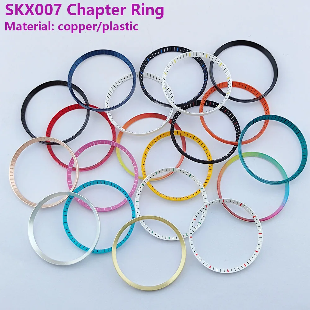 

Mod SX007 watch chapter ring installation SX007 SRPD Dive NH35 NH36 case replacement hard plastic/metal inner ring size