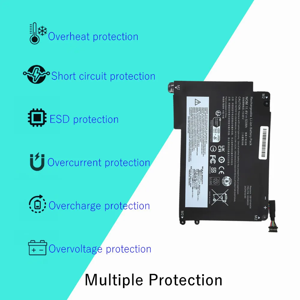 00HW020 00HWO21 بطارية الكمبيوتر المحمول لينوفو ثينك باد يوجا 460 P40 يوغا سلسلة SB10F46458 SB10F46459