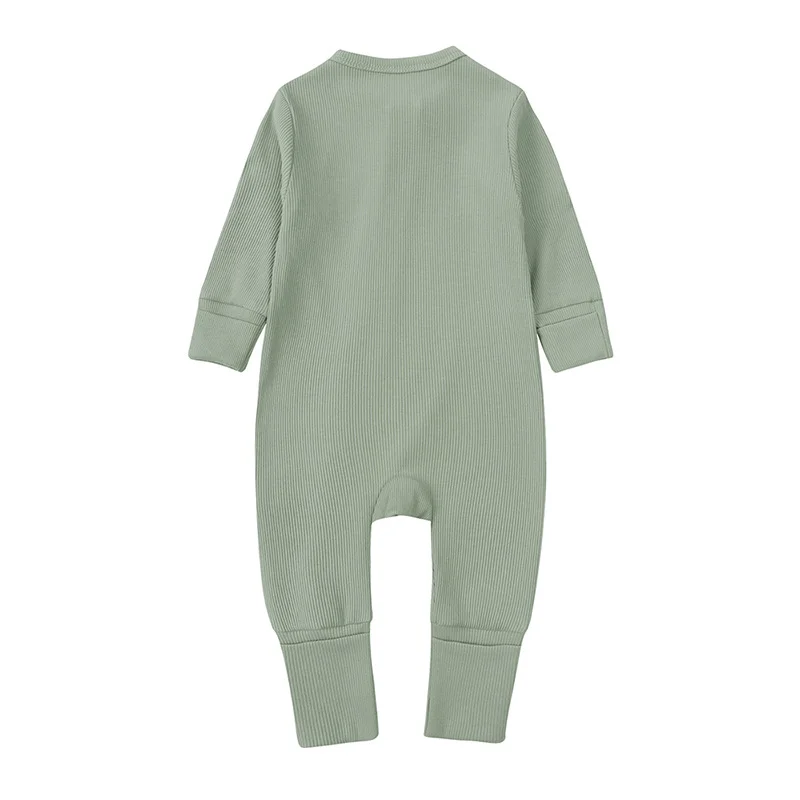 Baby Clothing Bamboo Fiber Jumpsuits 0–24 Months Spring and Autumn Long Sleeves Zipper Rompers Newborn Boy Girl Outfits