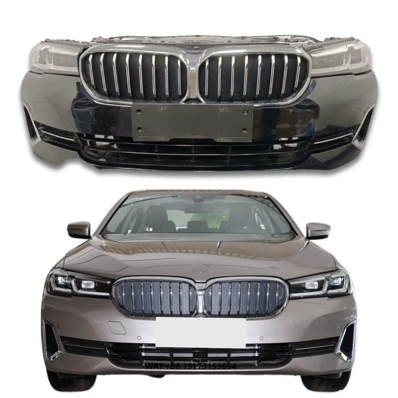 

For B-MW 5 Series G30 G38 Lci Body Kit Used Front Bumper Upgrade with Headlights Grille