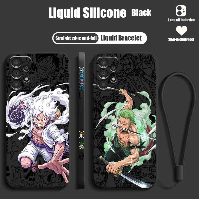 O-One Piecer New Model For Samsung A73 A72 A71 A60 A57 A56 A55 A54 A53 A52 A36 A34 A32 A26 A17 Liquid Left Rope Capa Phone Case