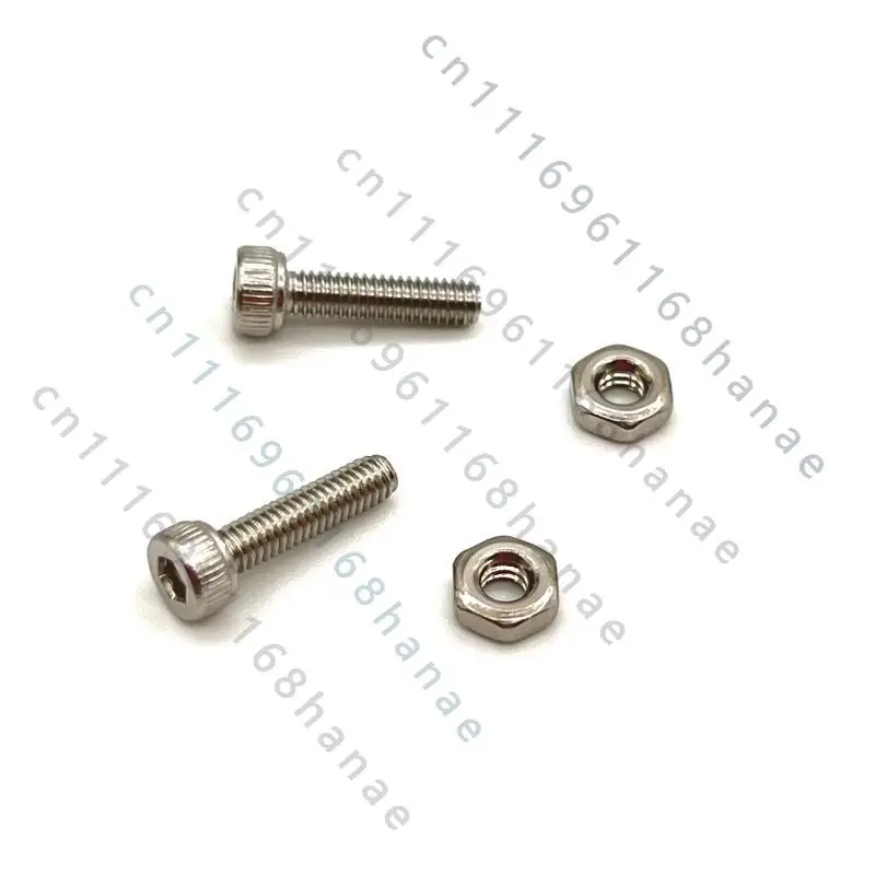 FOR LP Turntable M2.5*10 Stainless Steel Hex Screws Nuts Headshell Cartridge Mount Hardware Vinyl Gramophone Accessory