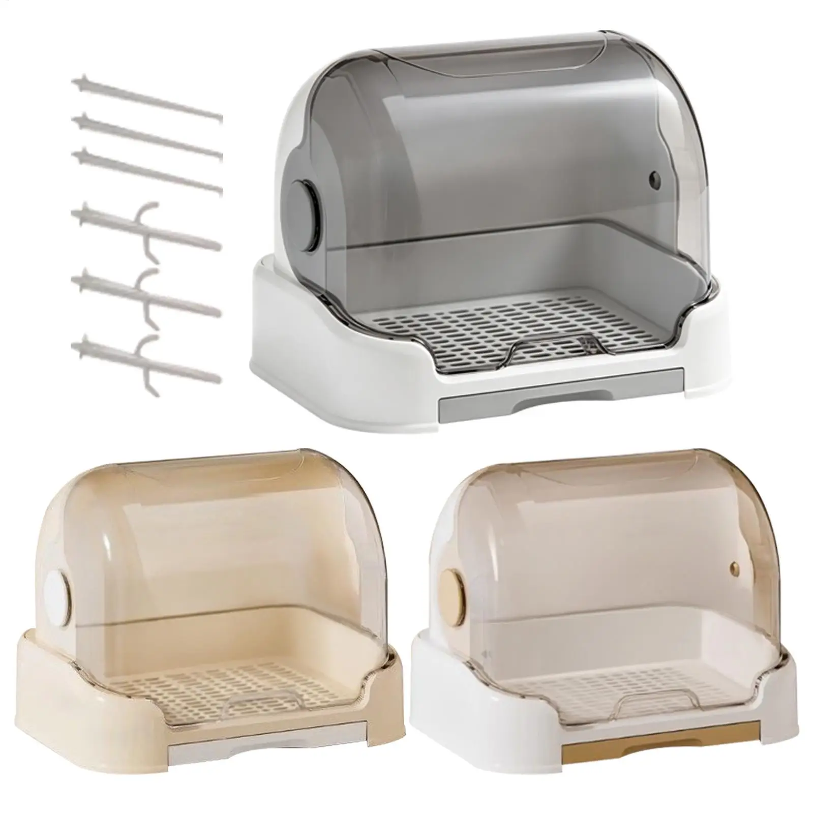 Infant Bottle Storage Organizer Portable Holder Case Large Storage Box With Drying Rack for Infant Bottle Pacifier Dish Cup