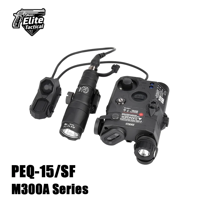 WADSN Tactic PEQ15 Red/Green/Blue Laser Surefi M300A Serie Flashlight Dual Remote Switch AXON Remote Control Infrared Fill Light