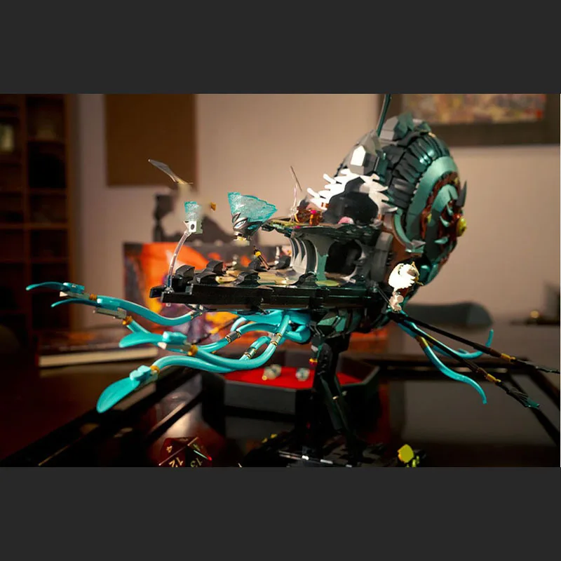 Navetta da costruzione Moc, tecnologia navicella nautilus, regalo di blocchi modulari, assemblaggio di set fai da te di giocattoli per bambini