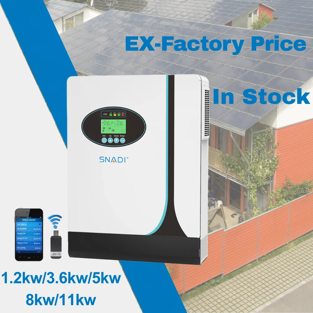 11kw توربينات الرياح Mppt جهاز التحكم في الشحن الهجين العاكس خارج الشبكة المحمولة مرحبا/gh التكرار/وينسي موجة جيبية نقية العاكس للطاقة الشمسية #1