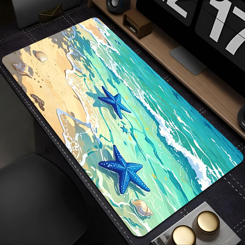 Mouse Pad Sea View Anime Extended Mouse Pad natural landscape Computer Keyboard Desk Mat Hot Gaming Accessories Large Mousepad