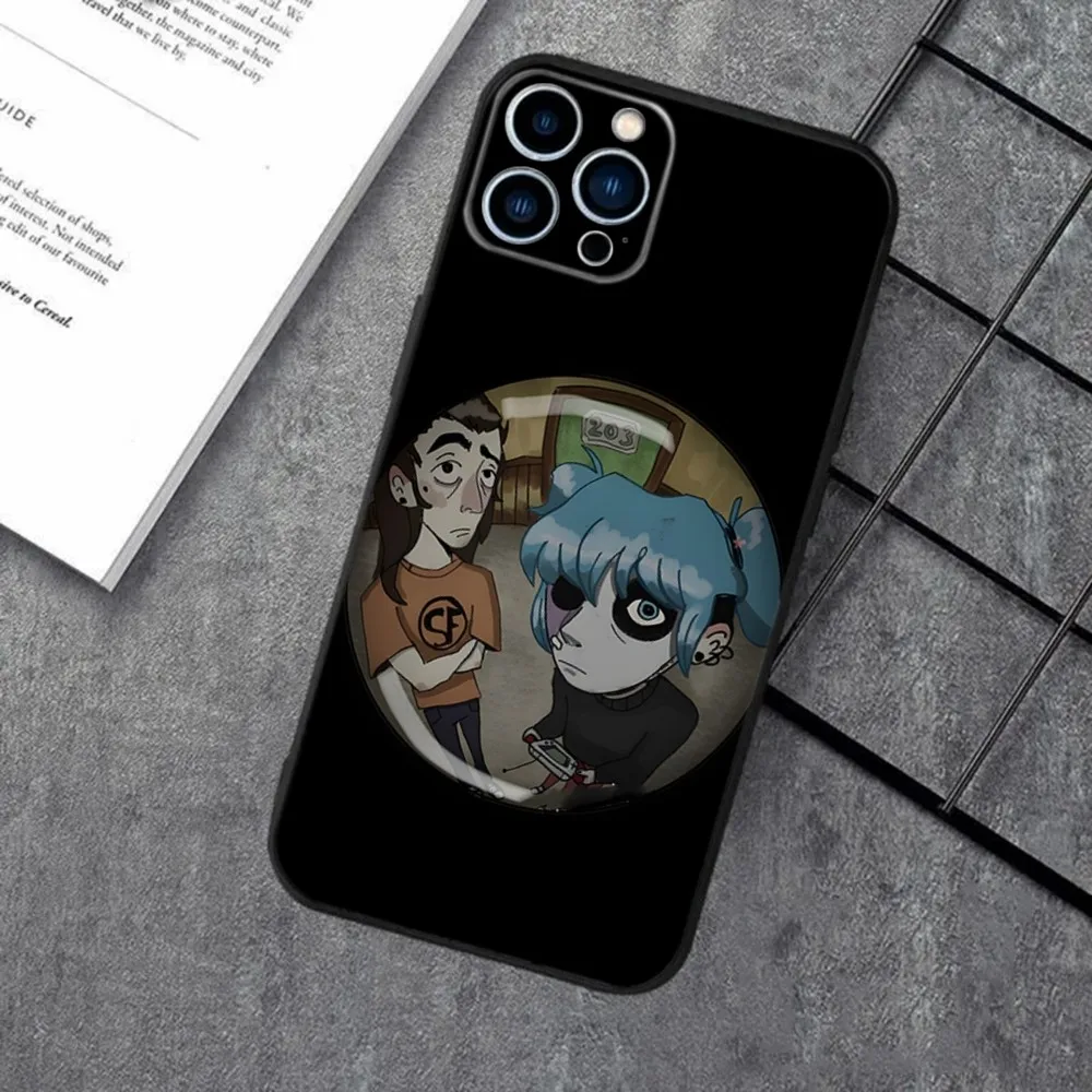 Funda de teléfono Game Sally Face para Apple iPhone 15,14,13,12,11, XS, XR, X,8,7, Pro, Max, Plus, mini funda negra de silicona