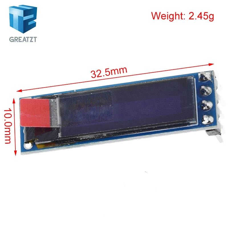 0.69 inch 96x16 OLED Display Module White Display 0.69