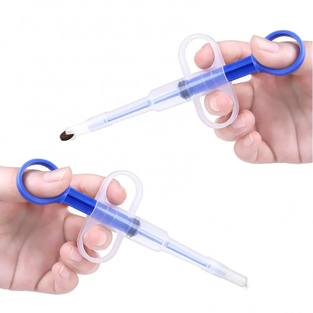 15cm Pet Dog Cat Tablet Pill Gun Plastic Piller Push Dispenser Medicine Water Milk Syringe Tube Feeder Tools Dog Accessories