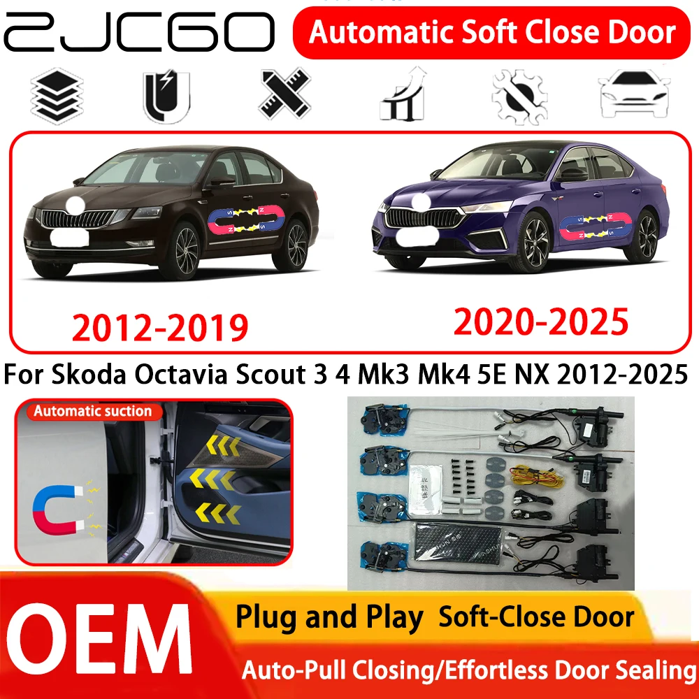 

﻿ Система автоматического электрического плавного закрывания дверей OEM Plug and Play для Skoda Octavia Scout 3 4 Mk3 Mk4 5E NX 2012-2025