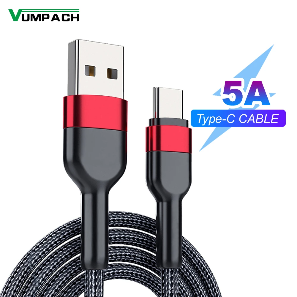 Vumpach Fast usb c type c cable Fast Charging Data Cord Charger usb cable c For Samsung s21 s20 A51 xiaomi mi 10 redmi note 9s 8