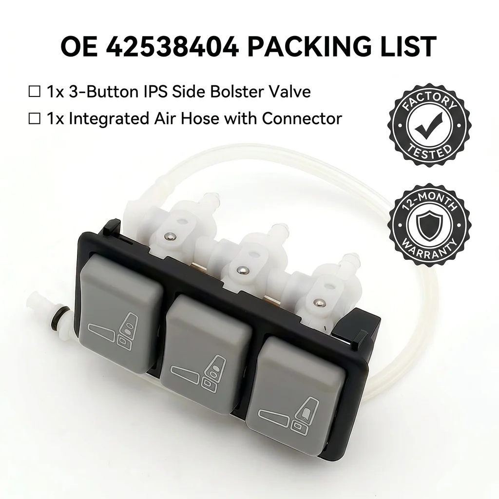 42538404 81623986093 ISRI 6860 NTS1 Seat 3-Button IPS Side Bolster Control Valve for MAN IVECO Scania Lateral Support Switch