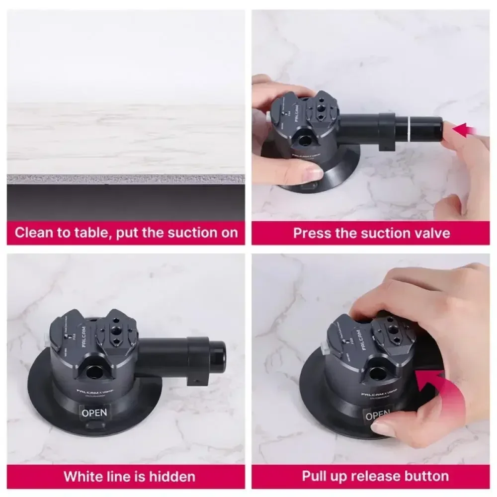 FALCAM F22 & F38 2567/2568/2822 كاميرا سريعة الإصدار شفط جبل حامل الكأس حامل قوس لكاميرا Gopro DSLR شفط كوب #5