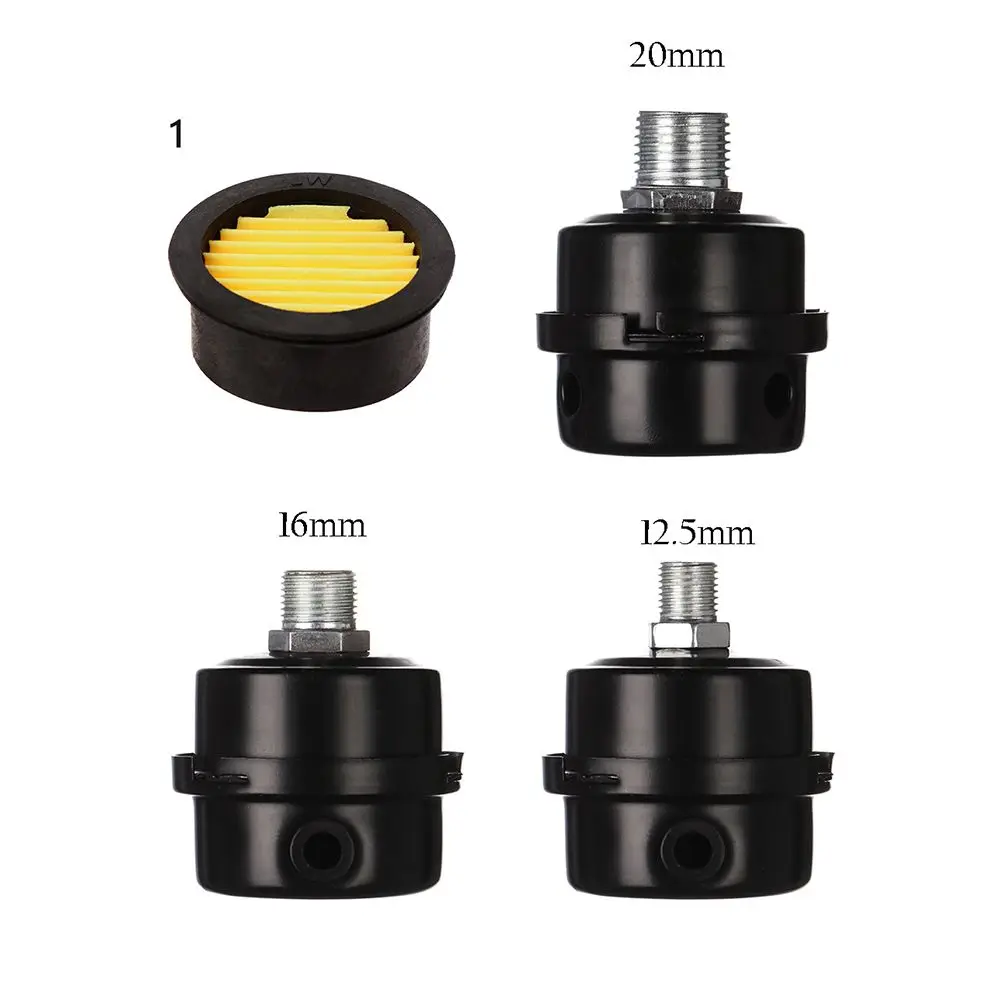 Części zamienne do kompresora powietrza 12,5 mm 16 mm 20 mm Metalowy filtr wlotowy kompresora powietrza Tłumik Filtr powietrza Gwint 1/2'' 5/8'' 3/4'' M12