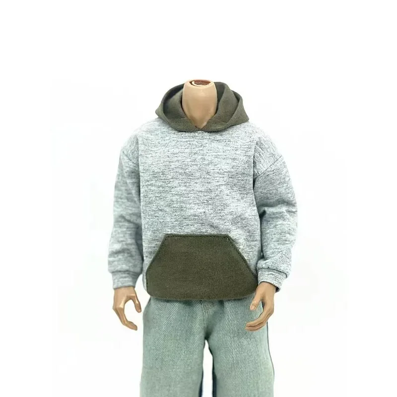 Sweat à capuche avec chapeau, jouets à l'échelle 1/6, tendance, modèle de vêtements pour hommes de 12 pouces, figurines, décoration de poupée corporelle