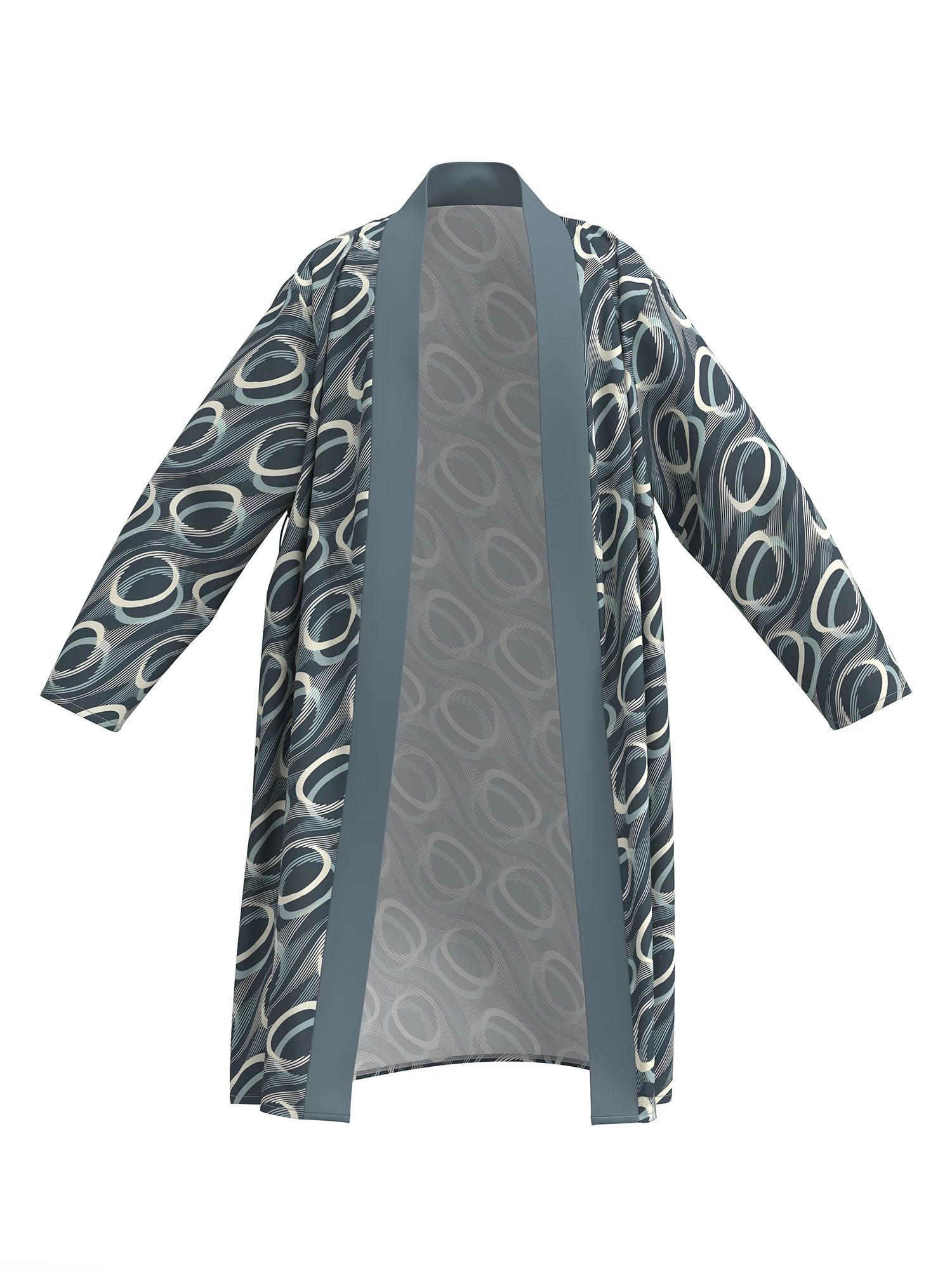 2026 New Men's Home Pajamas 3D Digital Fully Printed Skull Casual Bathrobe Thin Quick-drying Home Belt Can Be Weared All Seasons