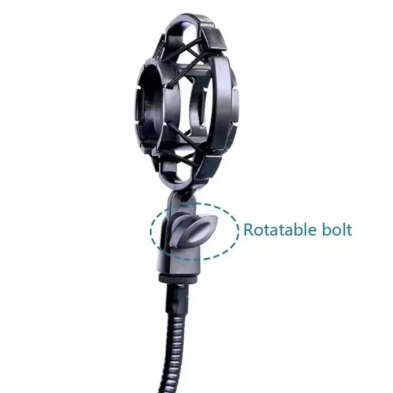 Afbeelding 6: Universele microfoon-schokdemper Anti-vibratie microfoonhouder Schokdemper voor microfoonclip Opname Live streaming Studio-uitzending