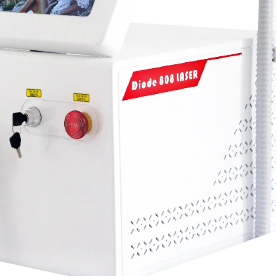 Diode laser hair removal device - three wavelengths: 808 nm, 755 nm, 1064 nm