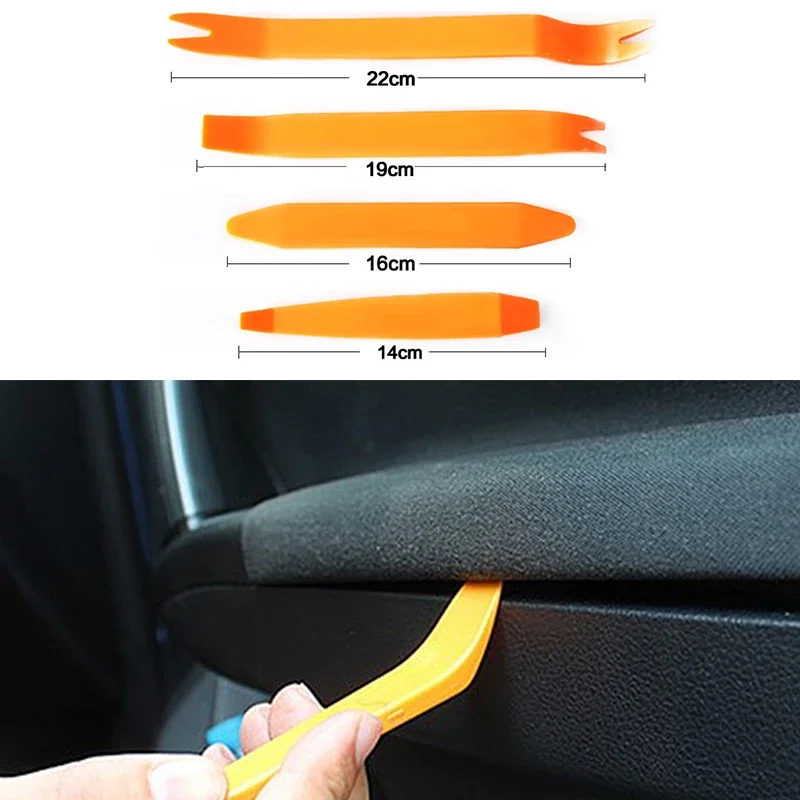 4-piece Set Car Audio Door Panel Removal And Assembly Yellow Tool High Hardness Car pry Board Tool set