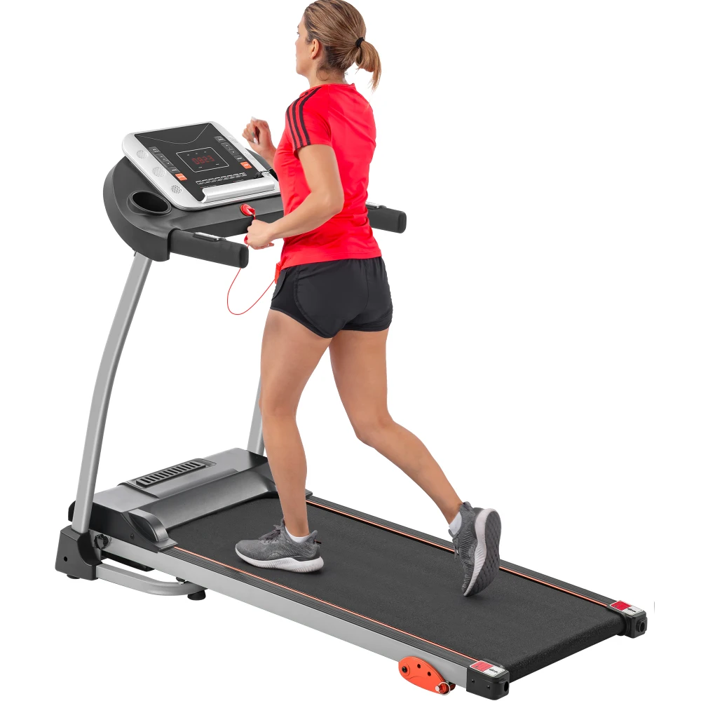 

Easy Fold Home Treadmill:2.5HP Electric Run/Jog/Walk, Device Holder, Pulse Sensor &3-Level Incline