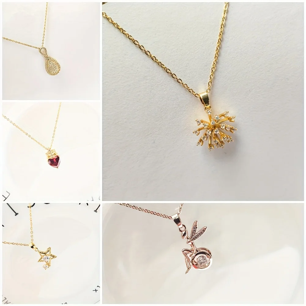 10/20/30/50Pcs/Lot Classic Minimalist Women\'s Stainless Steel Necklace, Fashion Elegant Daily Party Jewelry Accessories