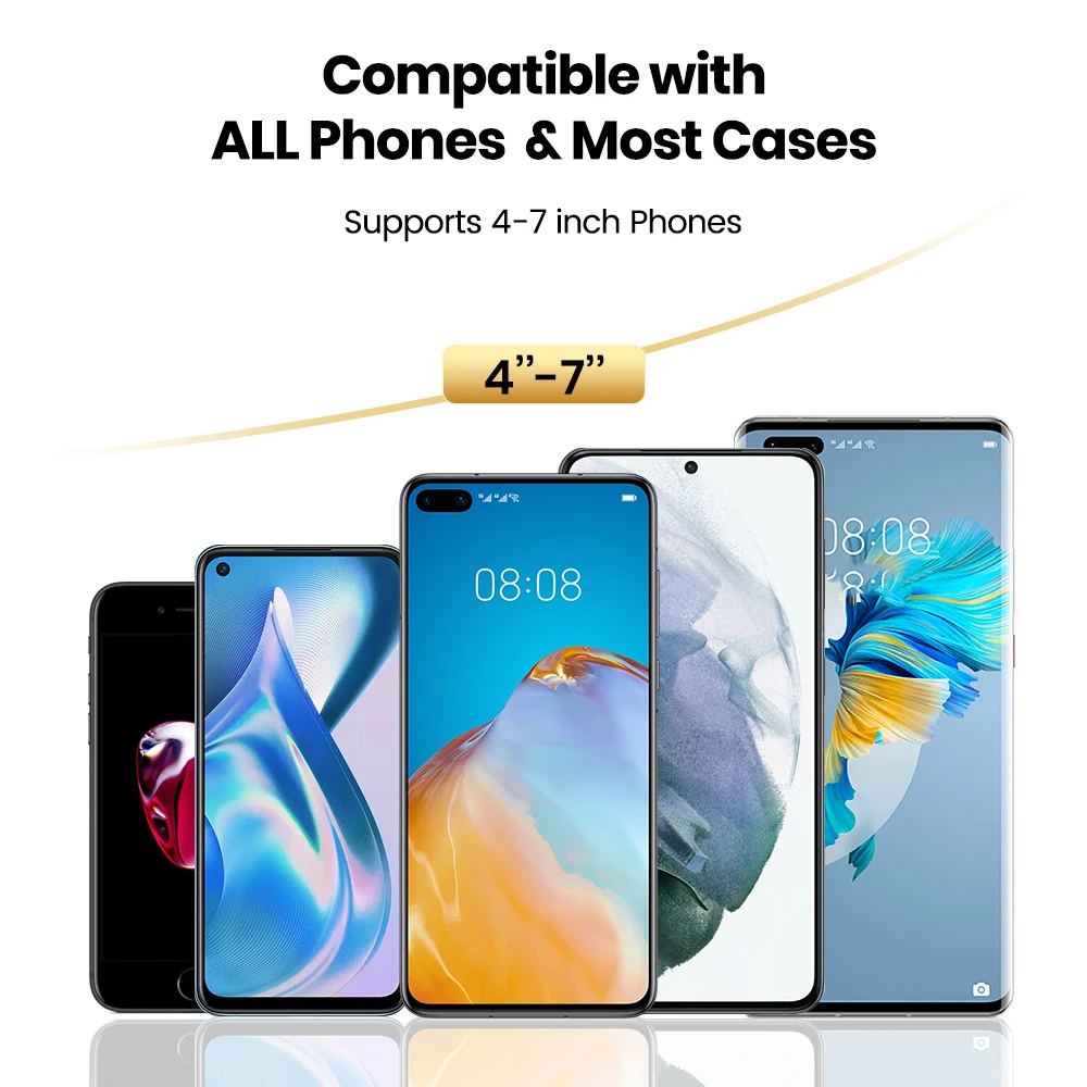 TOPK 360 °   Suporte magnético giratório para telefone para carro - Suporte com ventosa multiângulo ajustável, ultra estável, adesivo - grátis