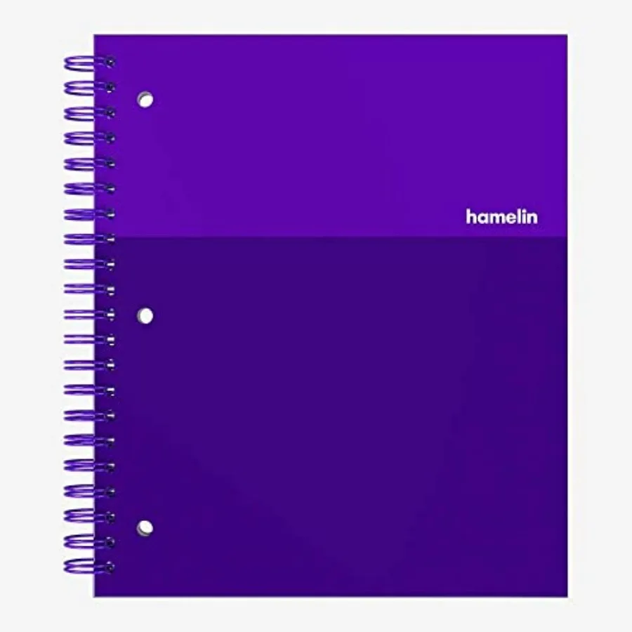 1 Subject, Graph Paper, Hard Cover Spiral Bound Grid Notebook, 4 Square Per Inch 150 Pages 8.5