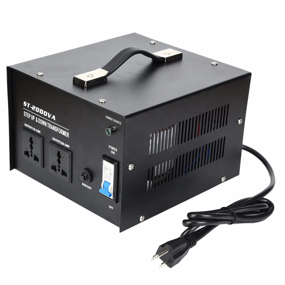 

2000W AC Voltage Converter 110V to 220V Single Phase Power Transformer ST-2000VA