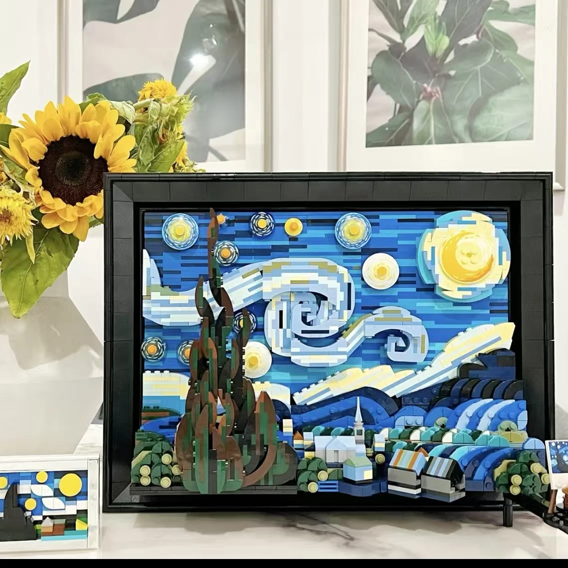 

2316PCS Home Decoration 21333 Starry Night Painting Art Craft Model Ornaments Adult and Children's Gifts