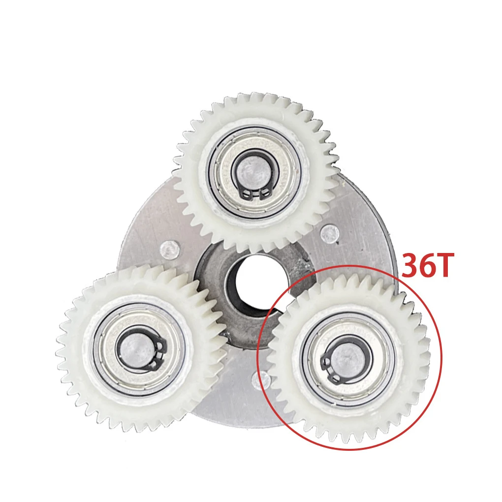 3Pcs E-Bike Gears Electrical Bike Nylon Gear Portable Outdoor Component Part Set Modified Replacement for 250w Bafang Motor