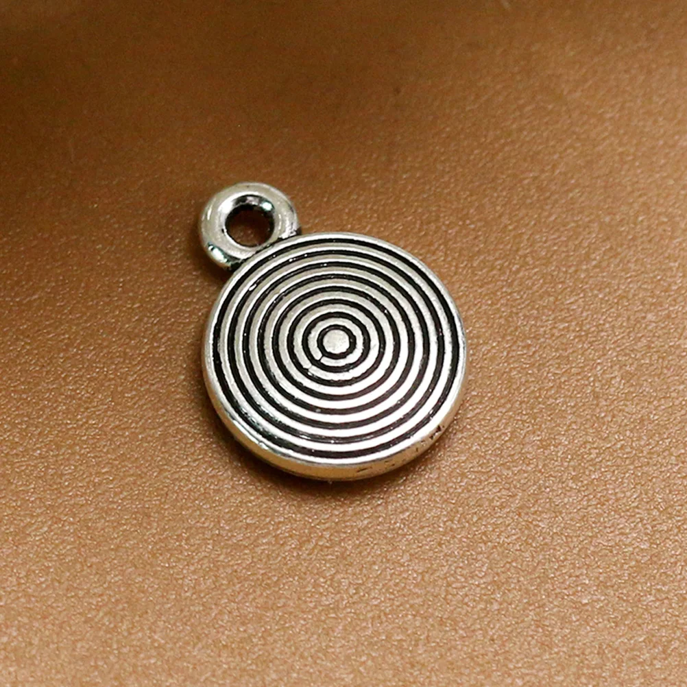 

50 Pcs Maze Jewelry Alloy Pendant Charm Making Pendants Vintage DIY Charms Silver