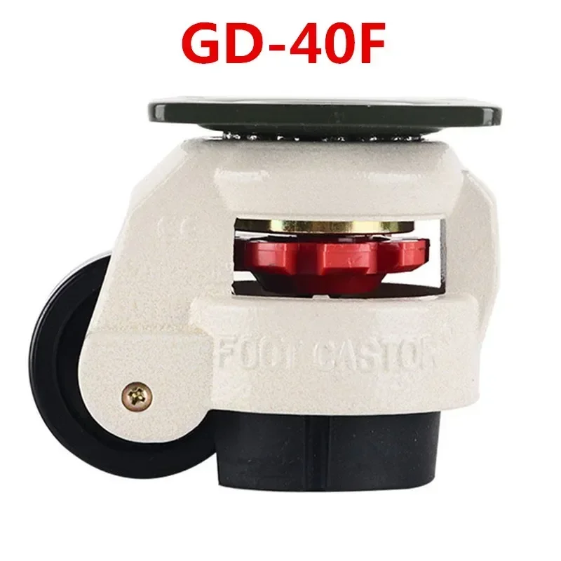 4 Pcs Retractable Leveling Casters Industrial Machine Swivel Caster Castor Wheel for Office Chair Trolley 330 Lbs Capacity GD-40