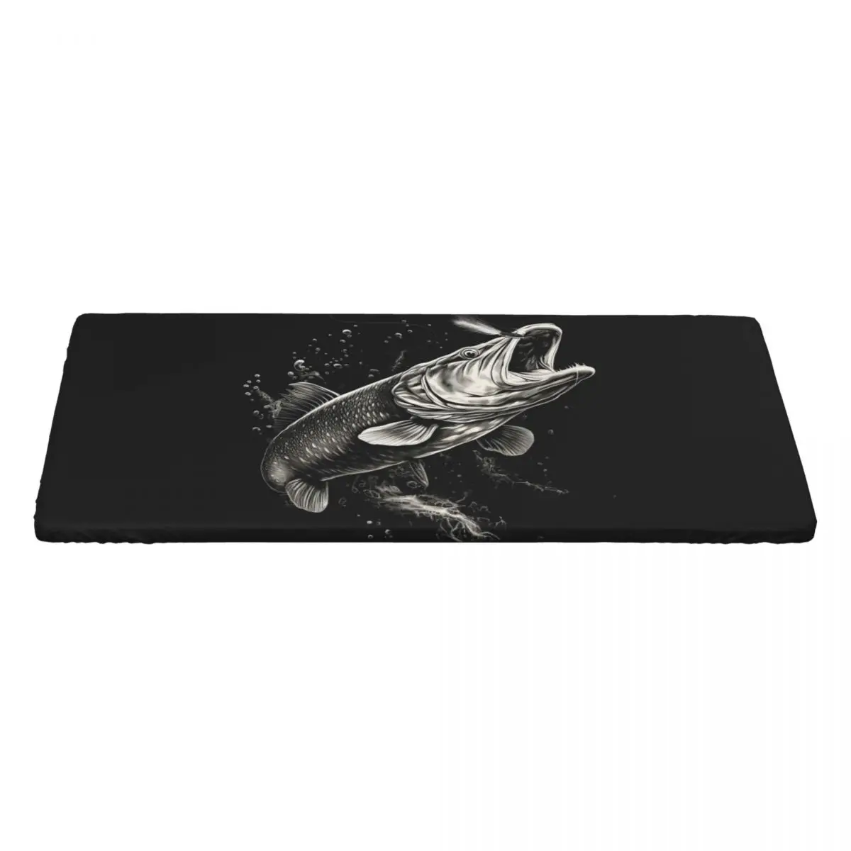 Fishing Lover Pike Fish Design Custom Rectangular Tablecloth Waterproof Table Cover for Dining Events Table Cloth