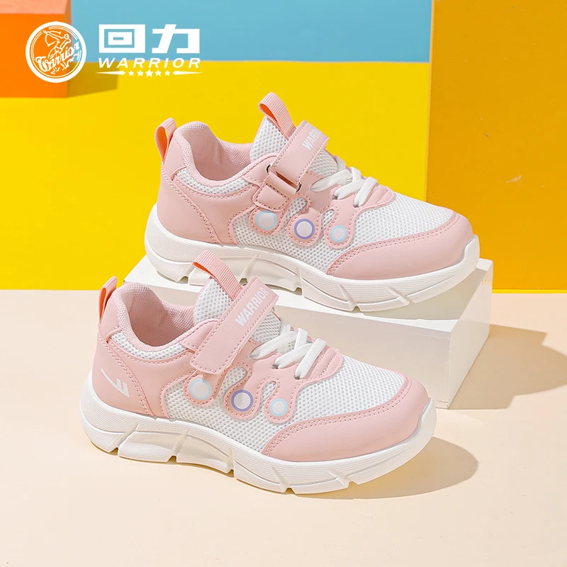 

Детские противоскользящие сетчатые кроссовки Warrior для девочек, новинка 2023 года, осенние дышащие кроссовки для мальчиков для детей