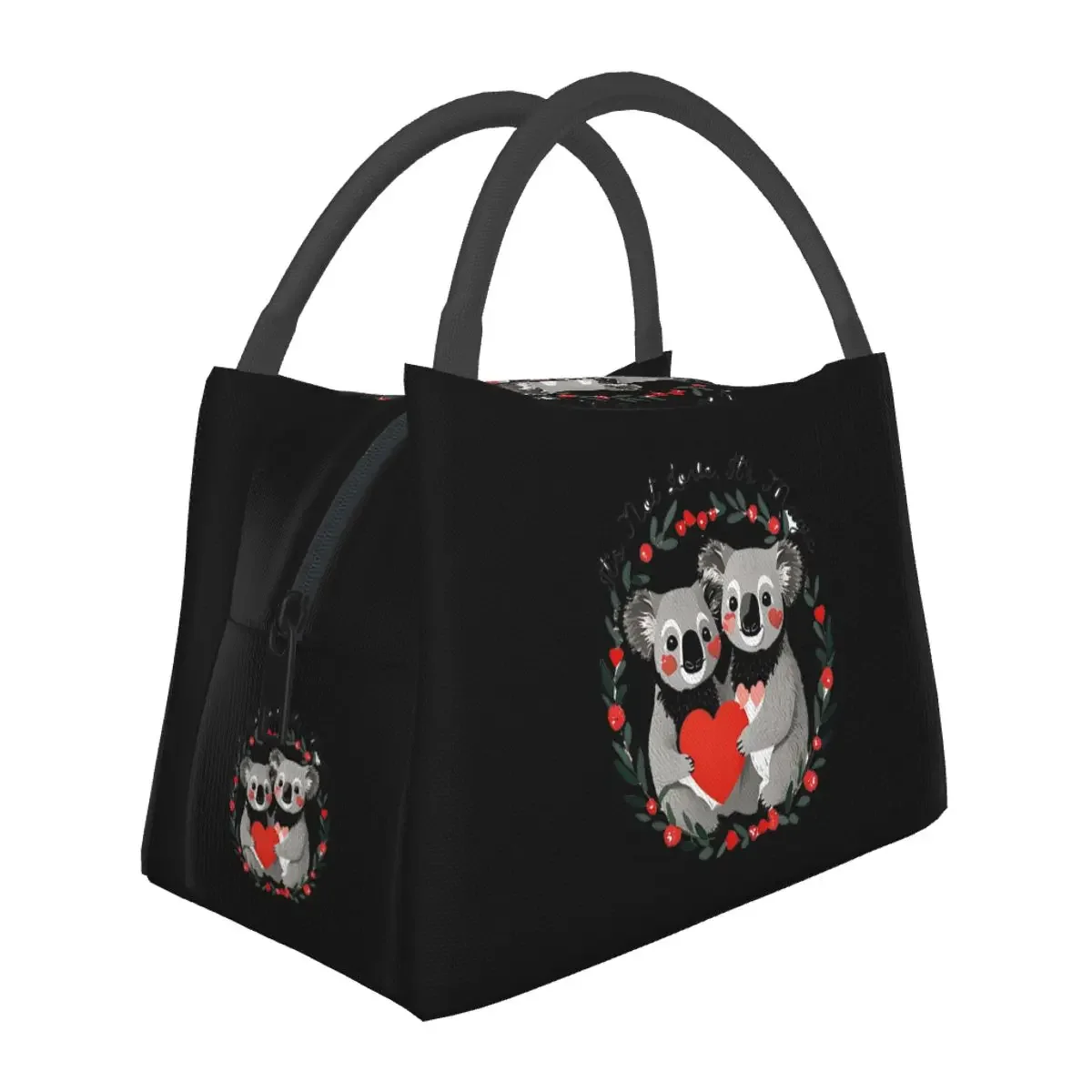 

Необычные сумки для обеда на День святого Валентина, сумки для обеда с изображением медведя коалы, коробка для бенто, многоразовая сумка для обеда, сумки для пикника, термосумка-холодильник