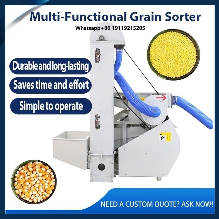 Farm Machine Combine Seed Cleaning Machine Maize Wheat Gravity Separator Air Screen Seed Grain Cleaner Seed Separator