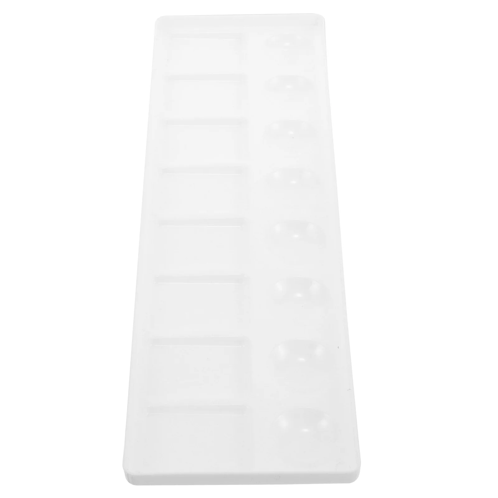 

16 Wells Plastic Watercolor Palette Long Shaped Kids White Easy Durable Mixer Travel Supplies Paint Trays Pigment Plates